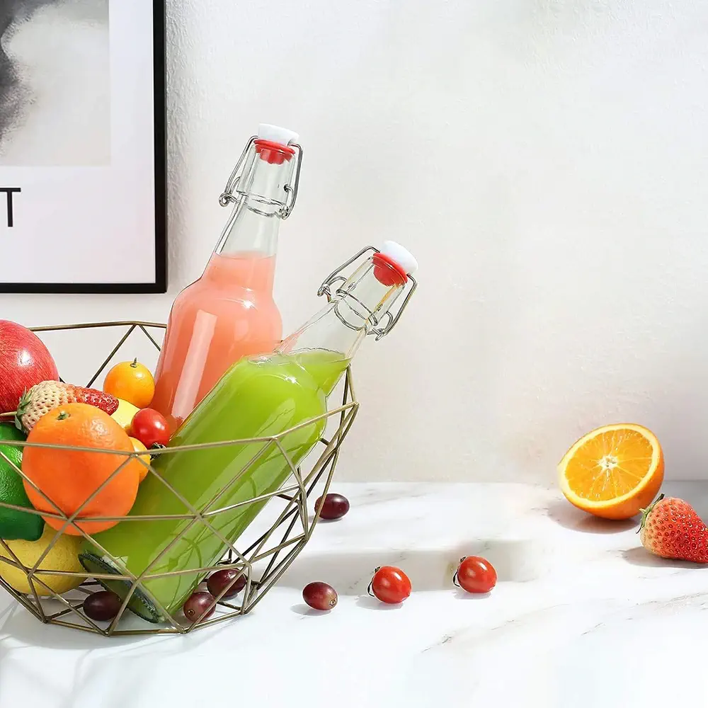 16 oz flip top bottles