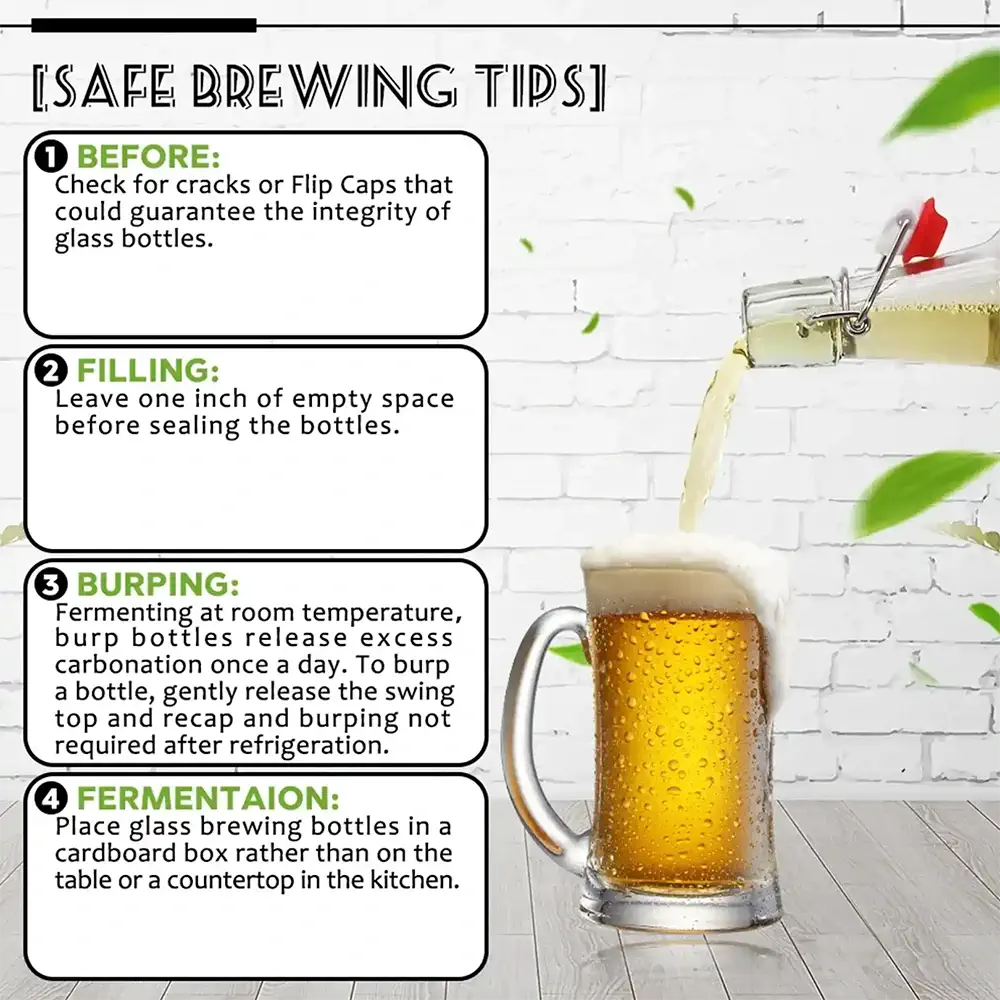 16 oz flip top bottles