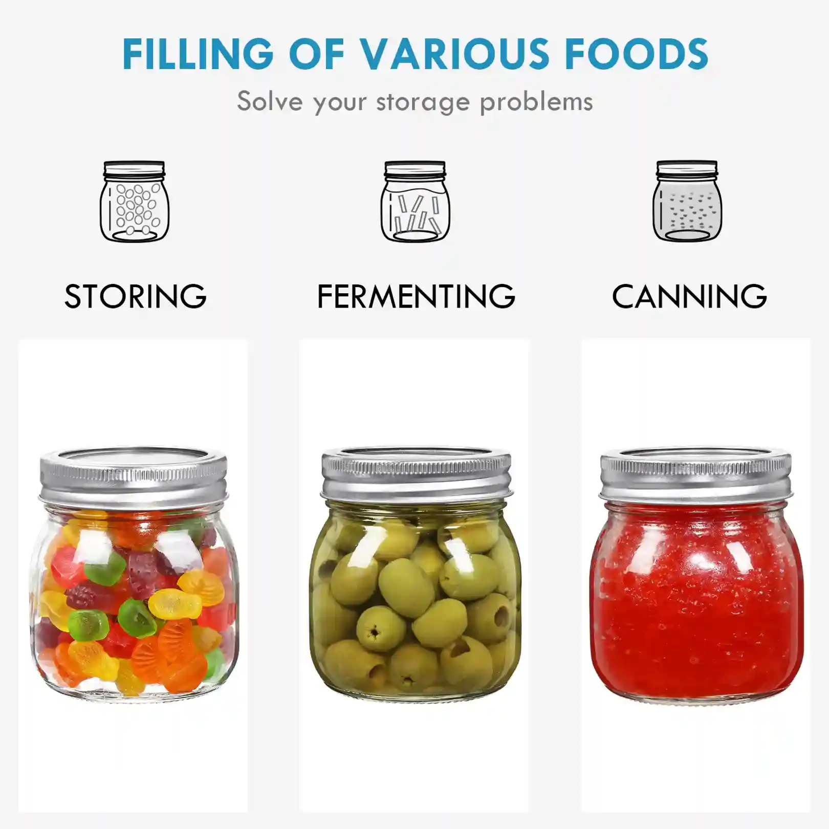 Wholesale 16 oz Mason Jars for Jam Jars