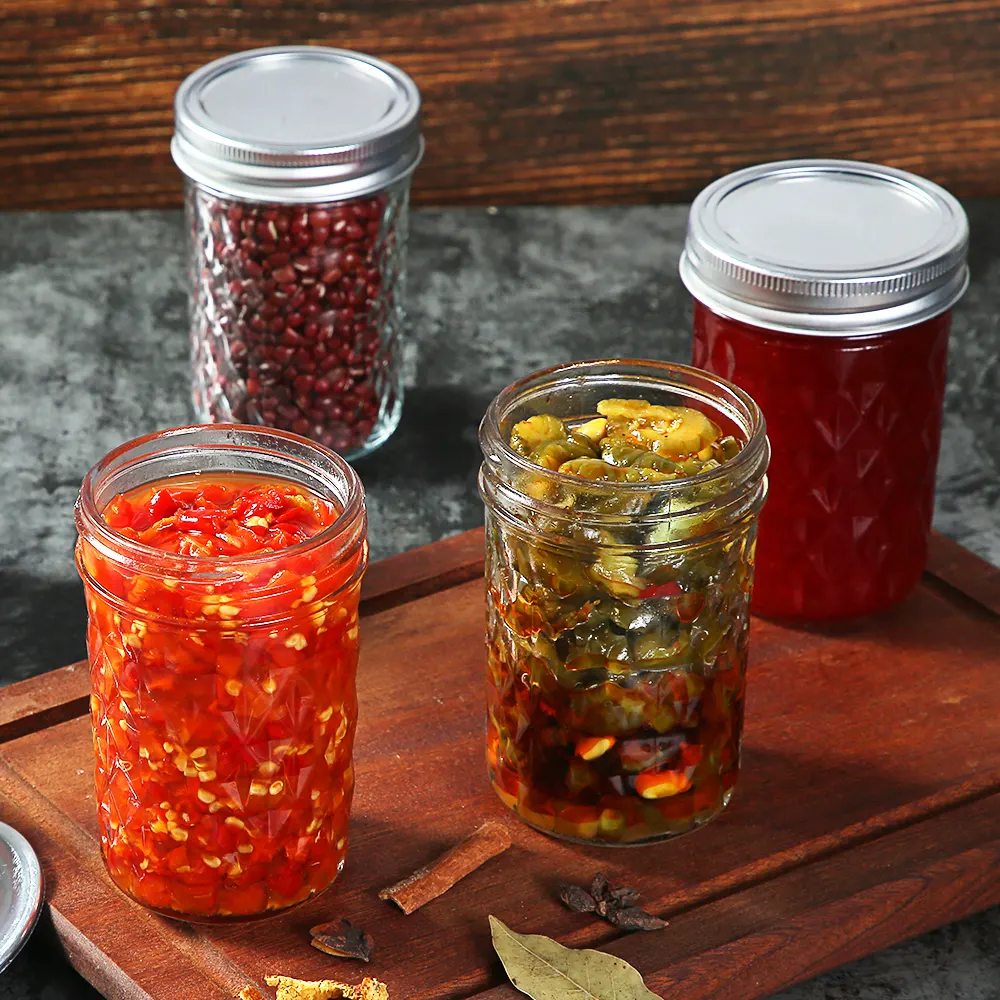 8 oz wide mouth mason jars