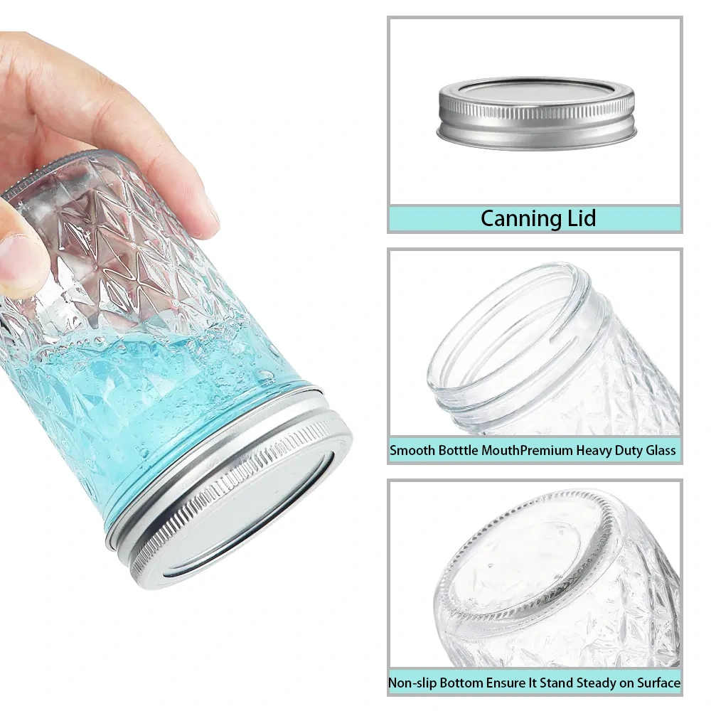 8 oz wide mouth mason jars