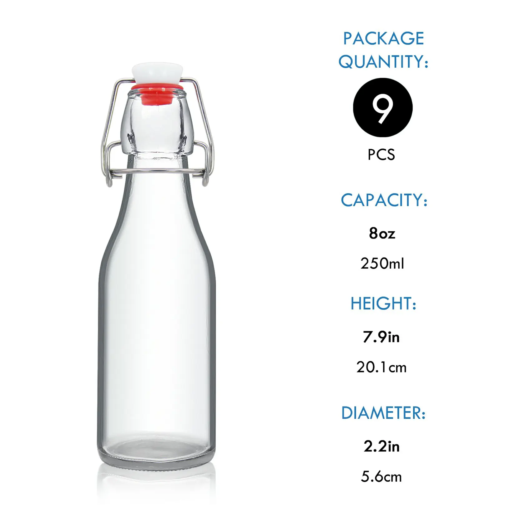 bottle with flip top