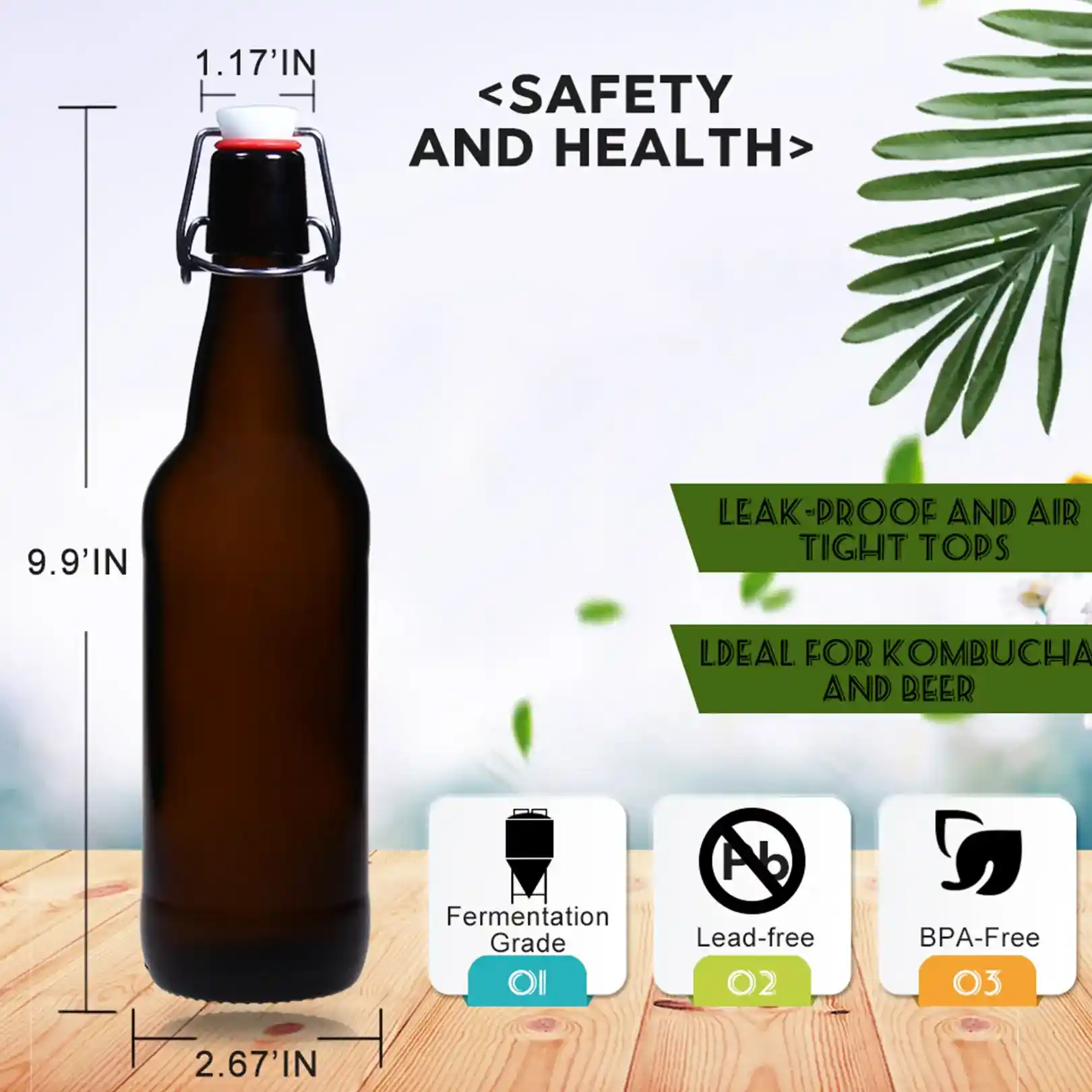 swing top glass beer bottles