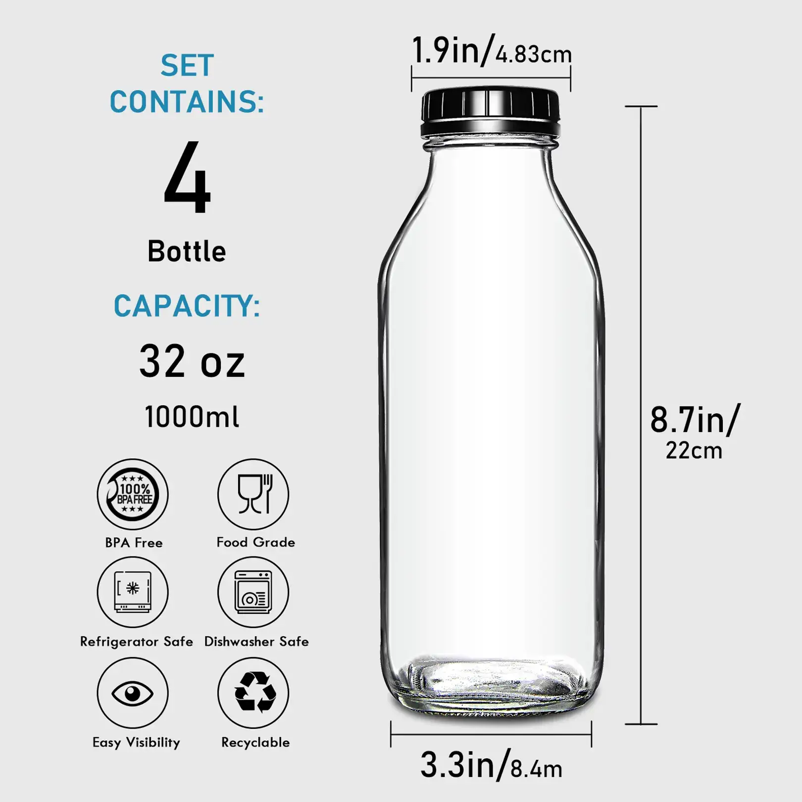 glass bottle milk