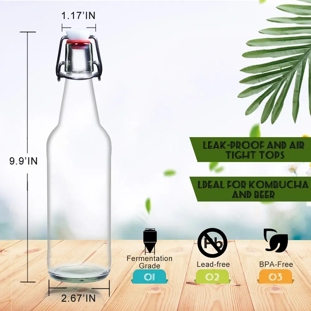 glass bottle swing top