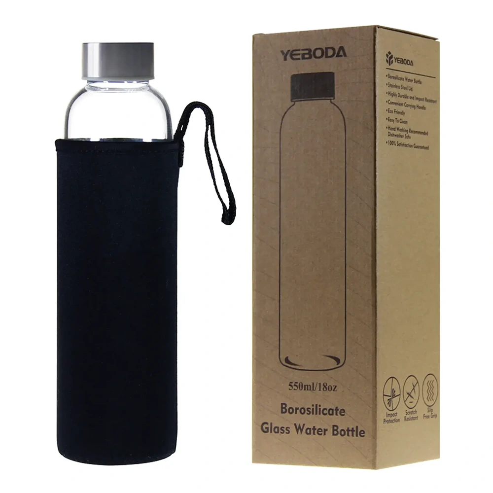 glass drinking bottles