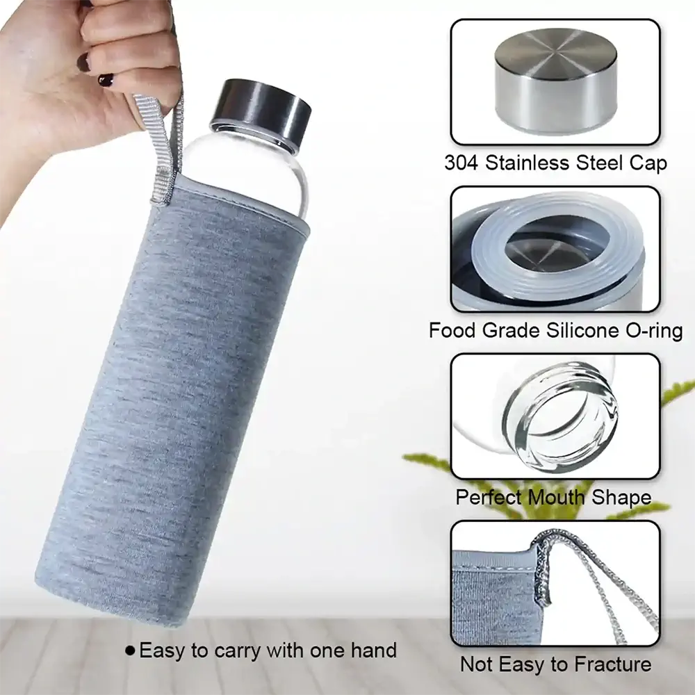 glass drinking bottles