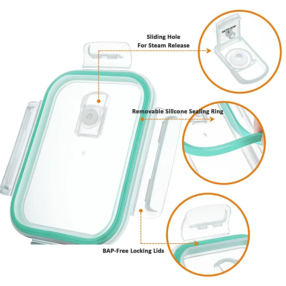 glass food containers with lids