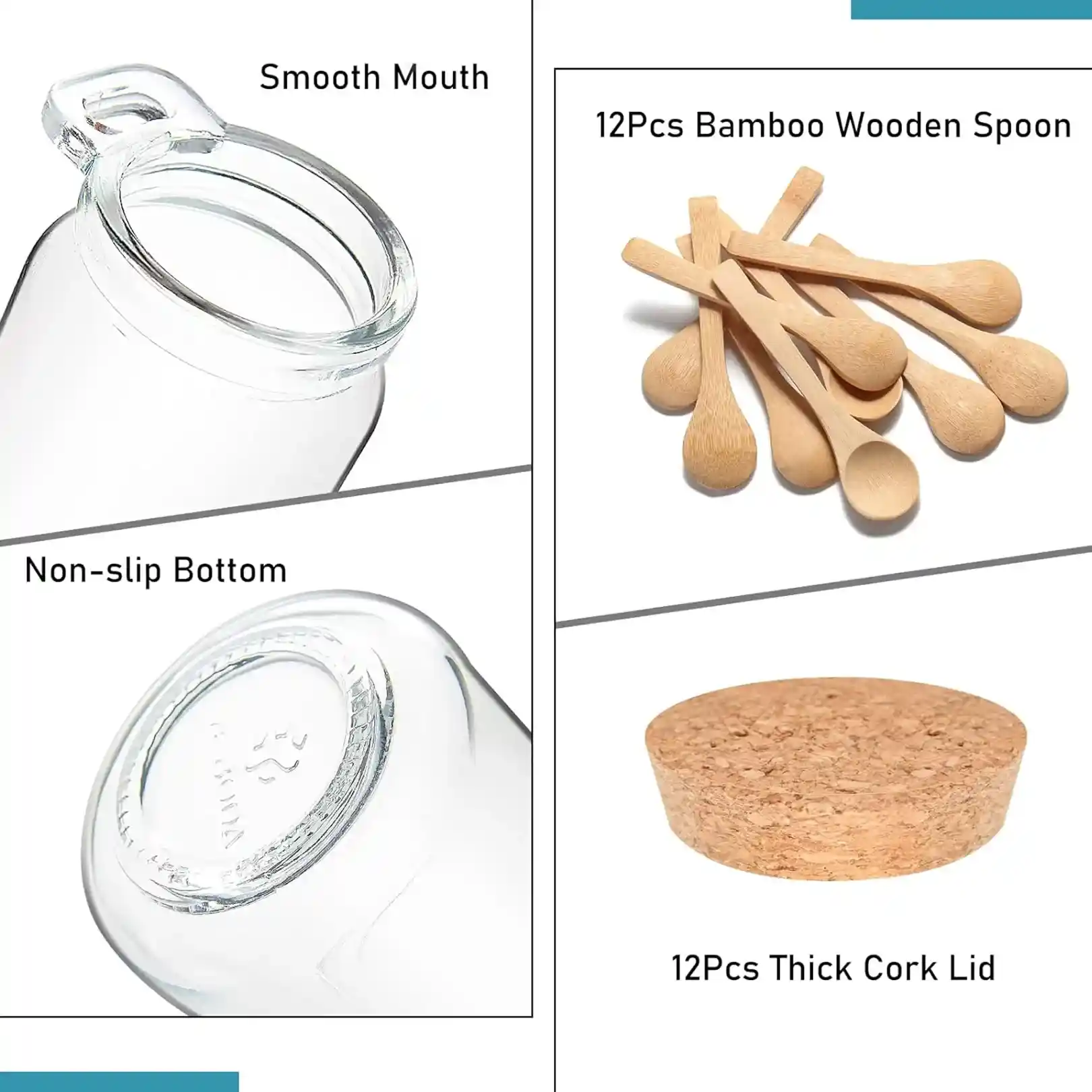 glass jar with wooden lid