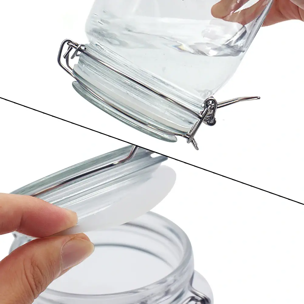 glass jars with airtight lid