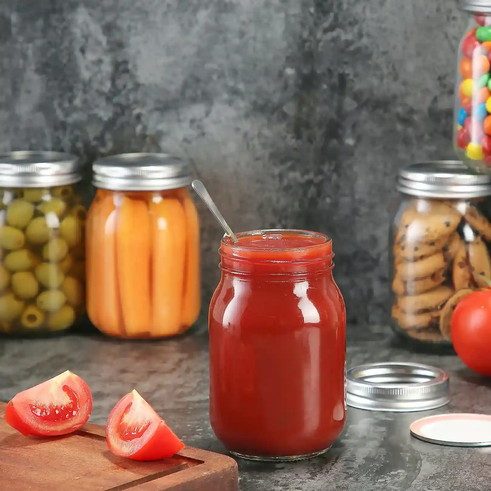 jam canning jars