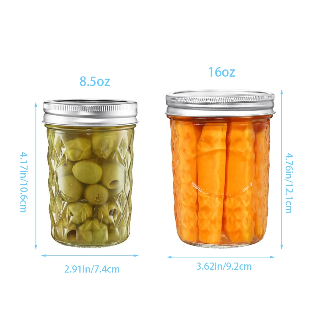 wide mouth mason jars