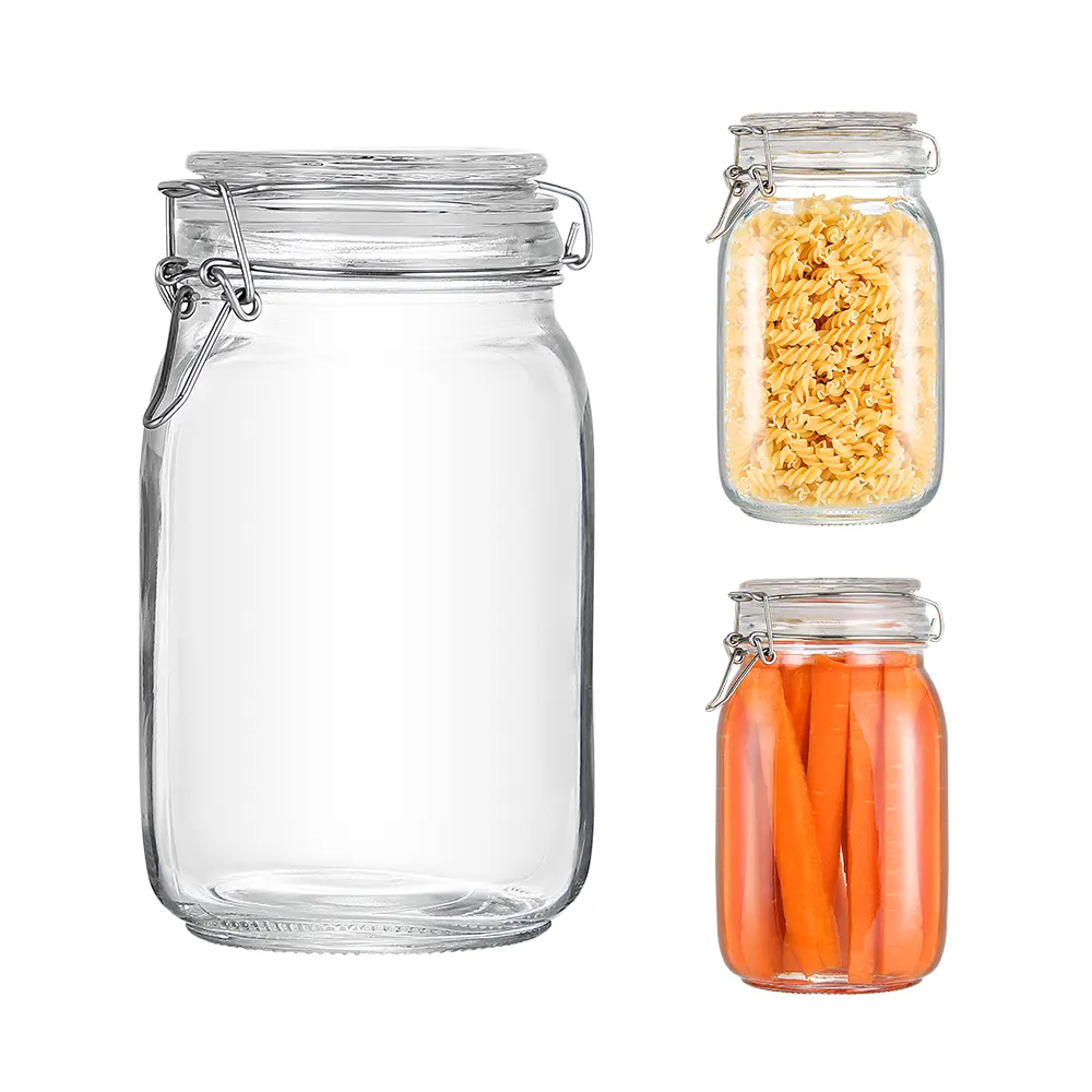 Yeboda glass storage jars