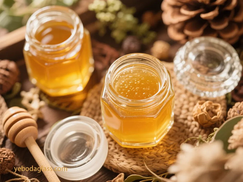 glass honey bee storage jar factory