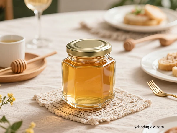 glass honey jars