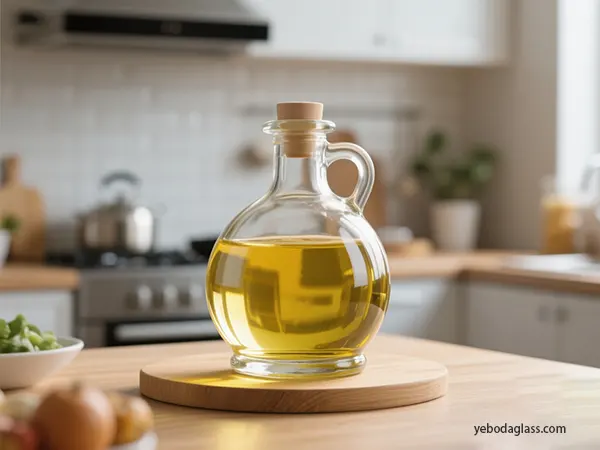 glass oil bottle