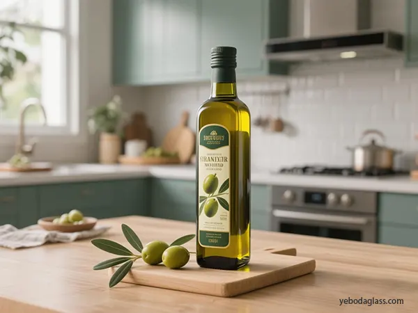 glass olive oil bottles