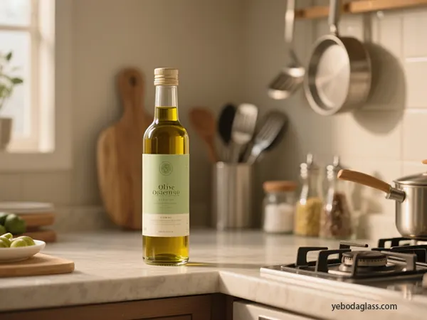 glass olive oil bottles