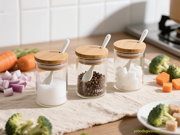 glass spice jars