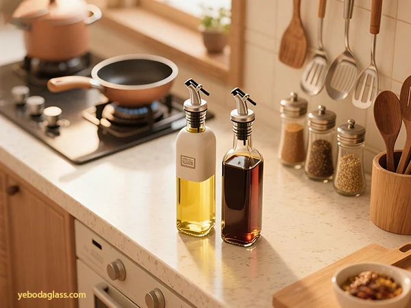 oil and vinegar bottles
