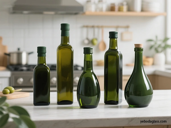 olive oil glass bottle