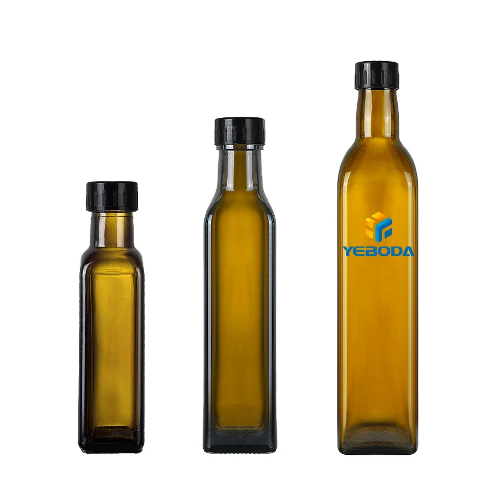 amber glass olive oil bottles