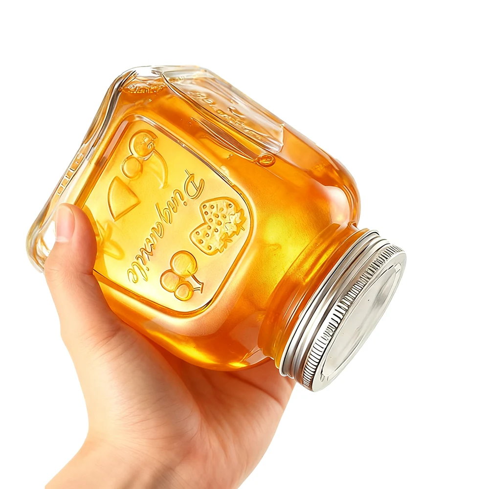 glass honey jars with lids