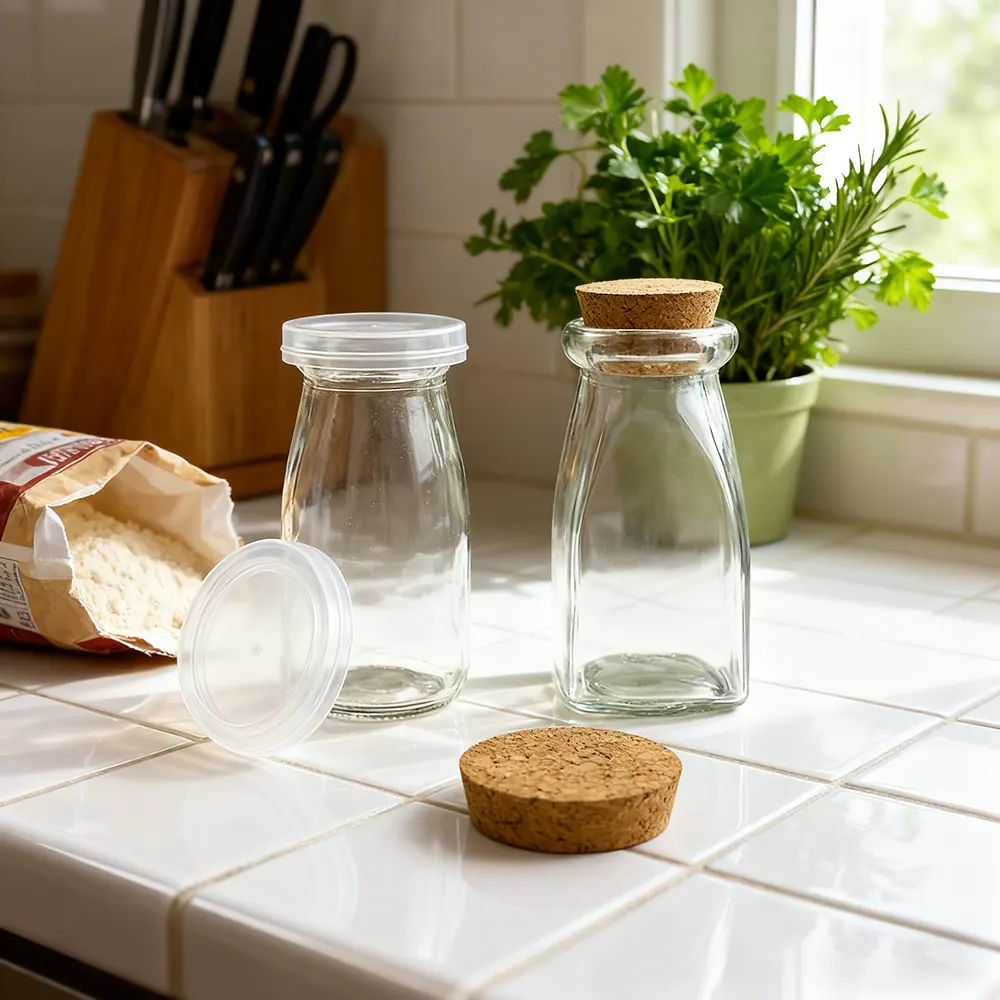 chocolate milk glass bottle