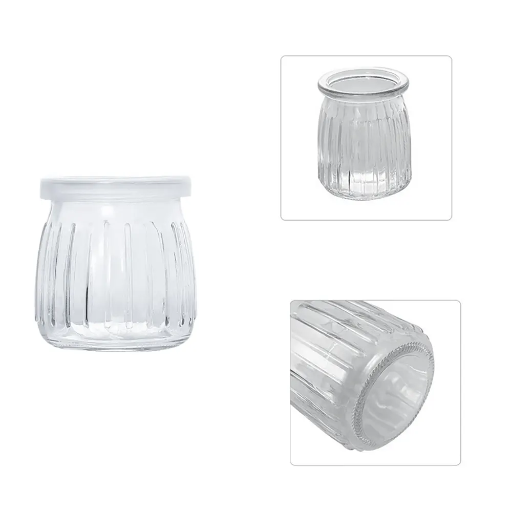 glass yogurt bottle