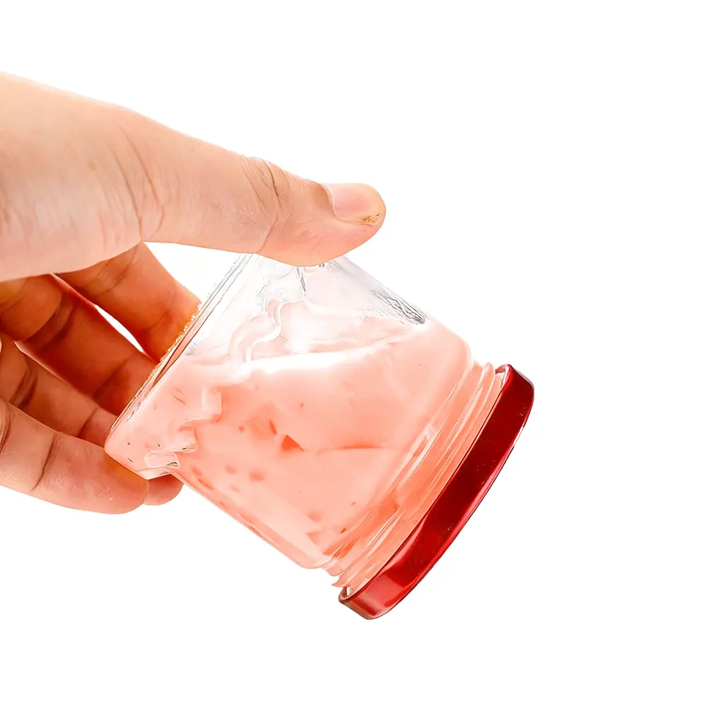 glass yogurt jars with lids