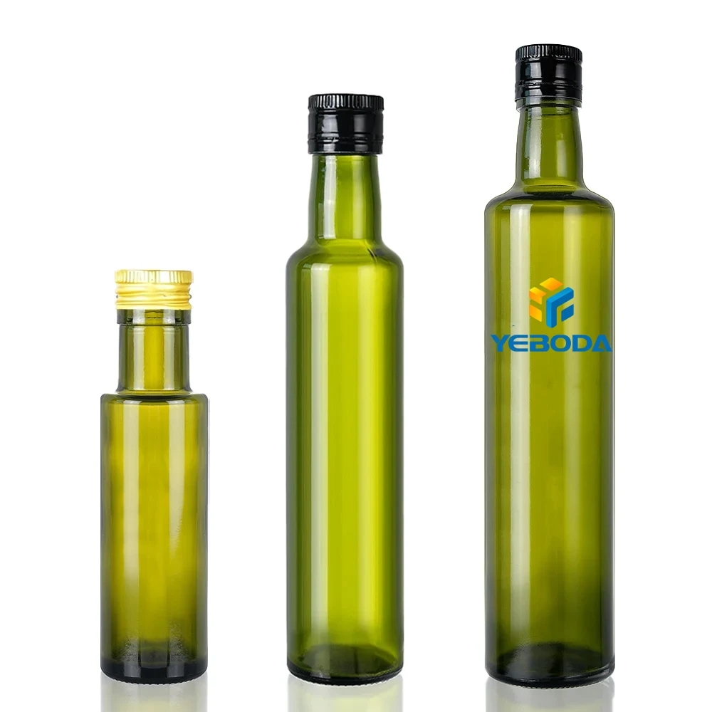 green oil bottle