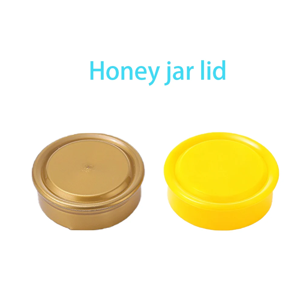 hexagon glass honey jar