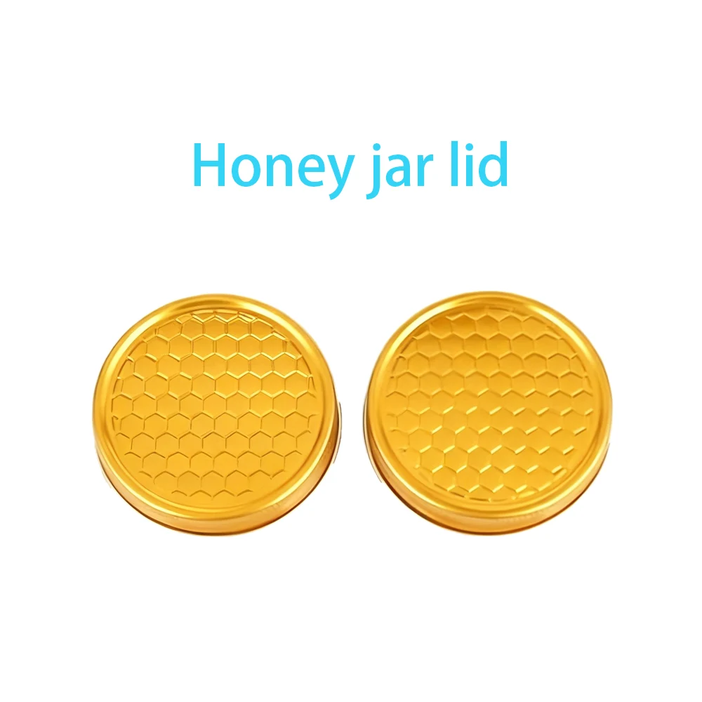 hexagonal honey jam jar