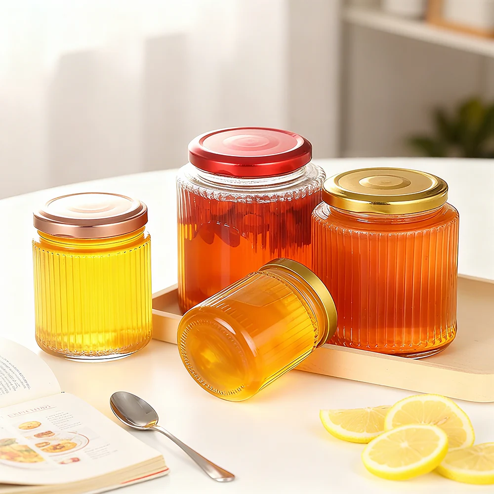 honey jars with lids
