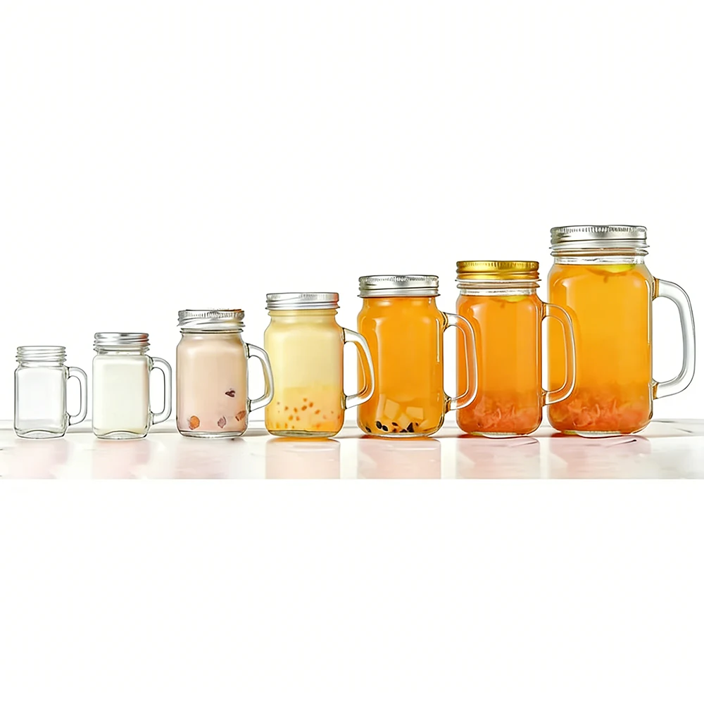 mason glass jars with handles