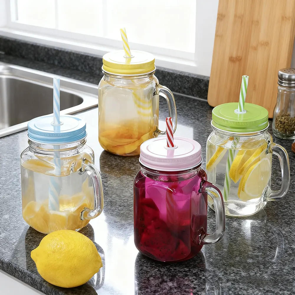 mason glass jars with handles