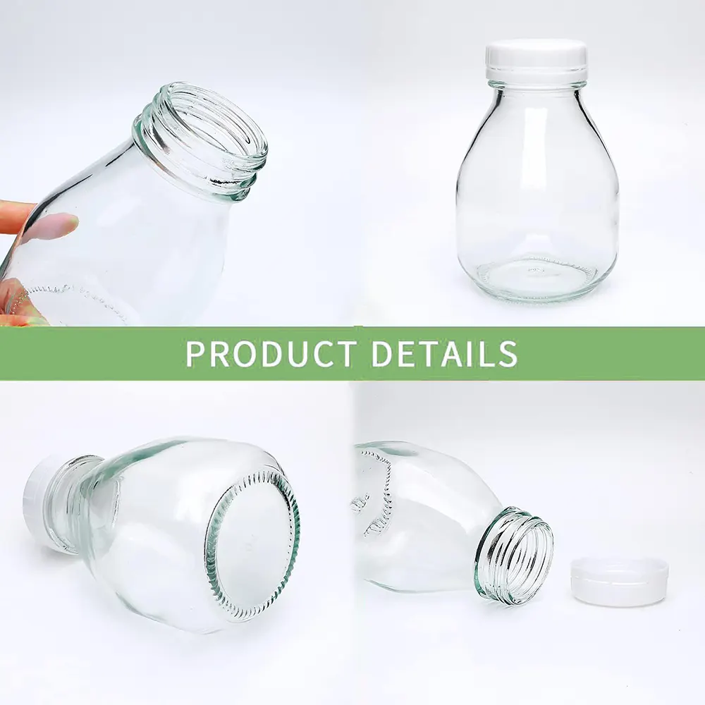 square glass milk bottles