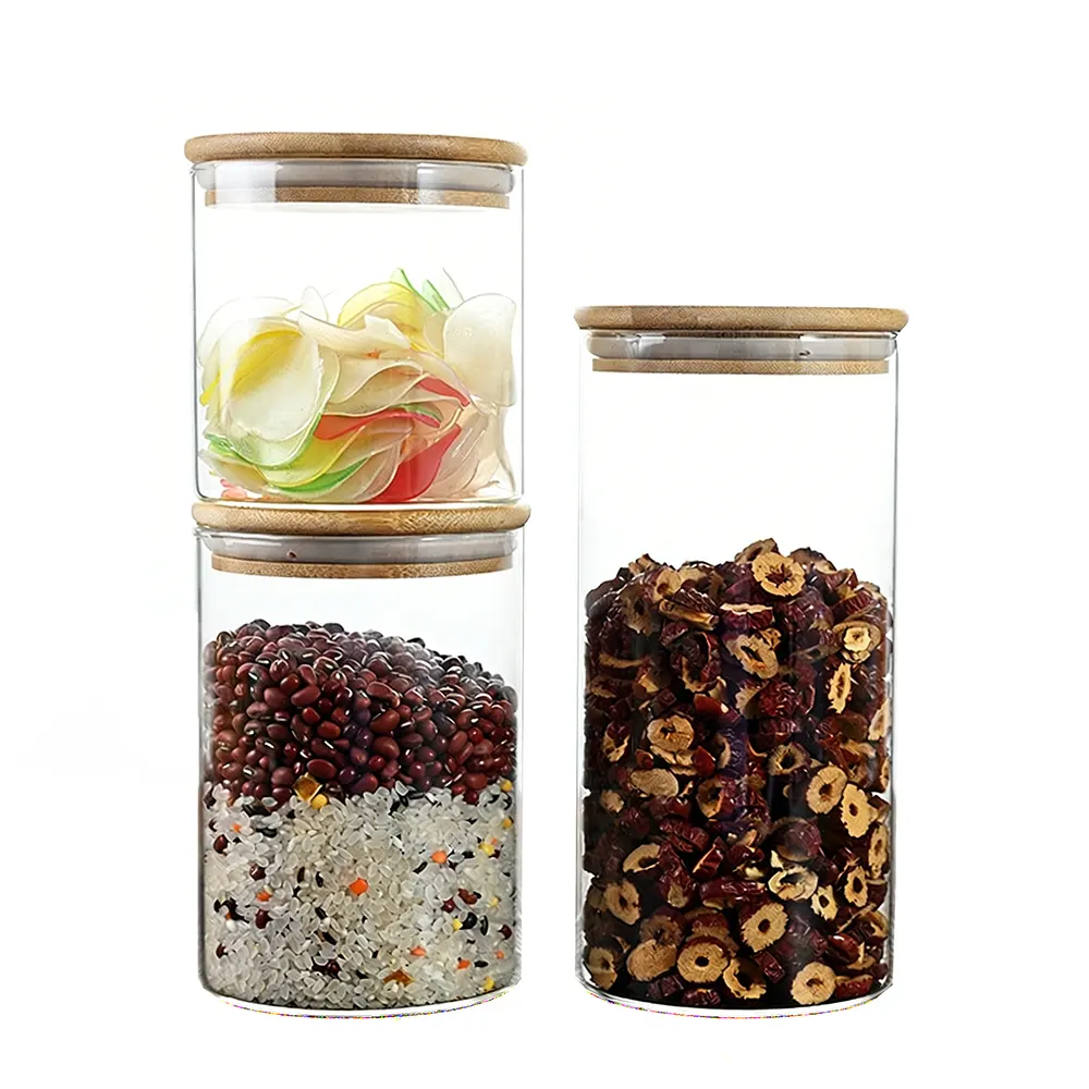 big glass jar with lid