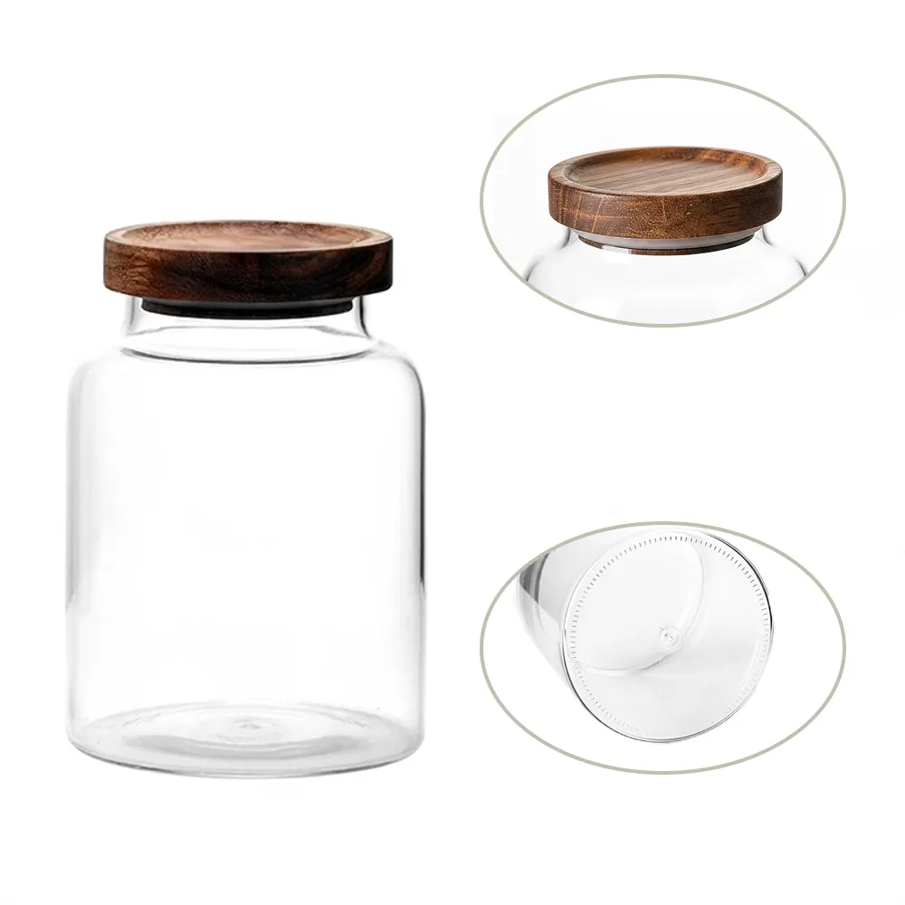 big glass jars with lids