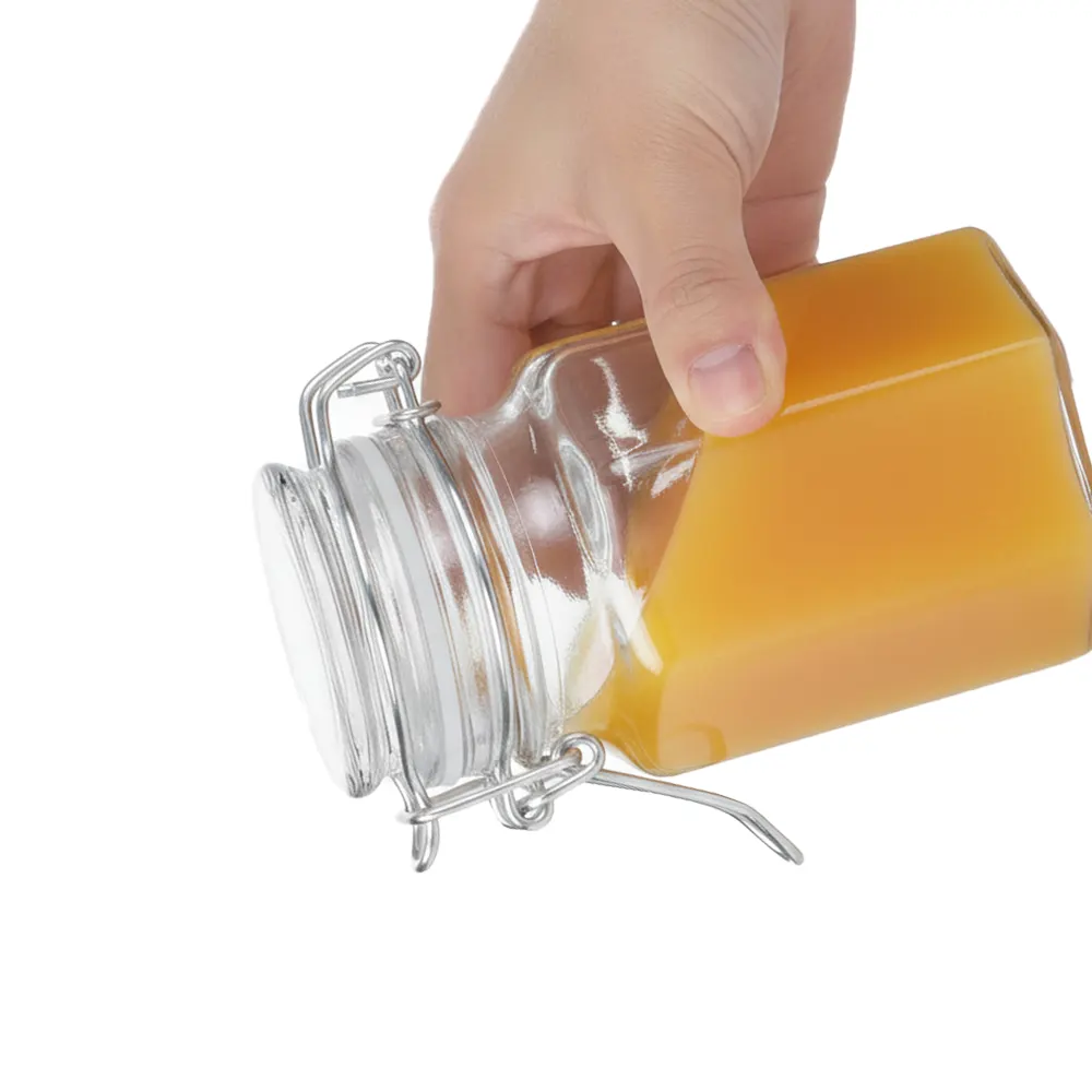 jars with clamp lids