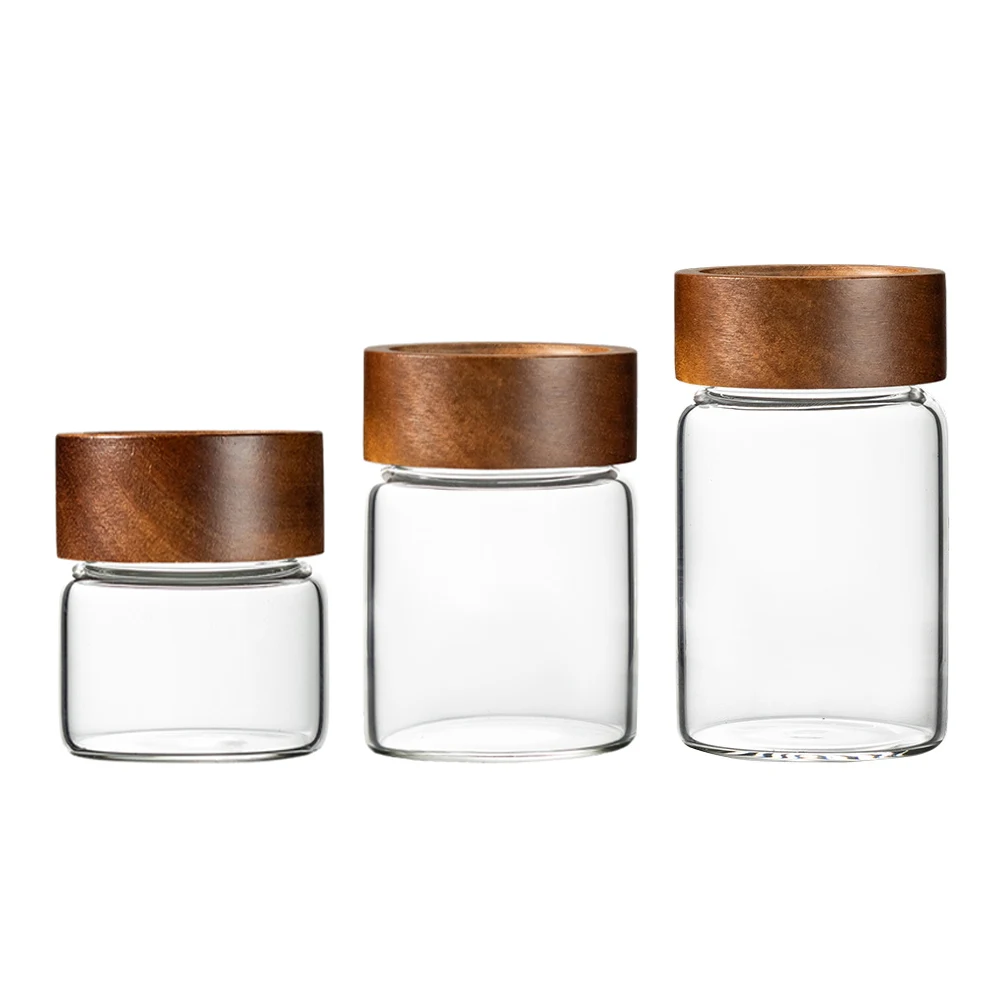small glass jars