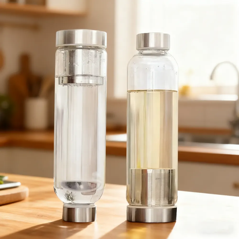 Custom Glass Water Bottle Storage with Infuser Wholesale 450ml 550ml - 图片 4