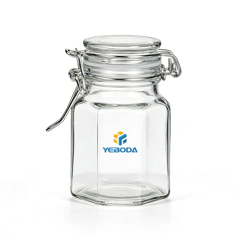 glass food storage jar