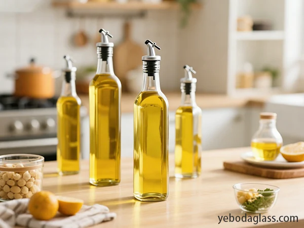 glass oil bottles wall thickness