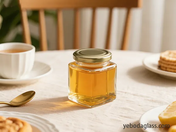 glass honey jar