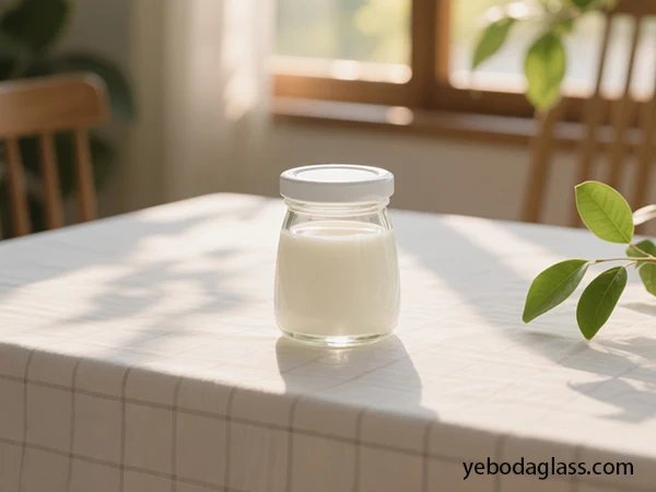 glass yogurt jar hot filling cracking