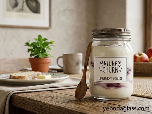 glass yogurt jar hot filling cracking