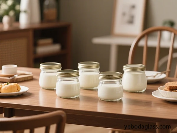 glass yogurt jar hot filling cracking