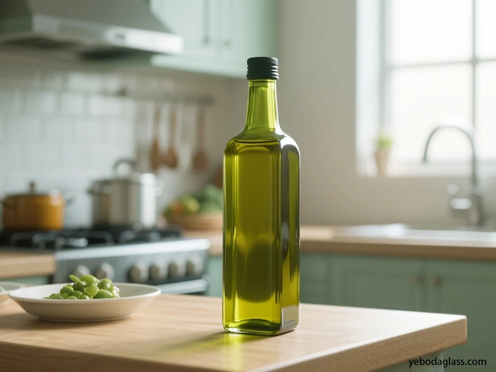 olive oil bottle color