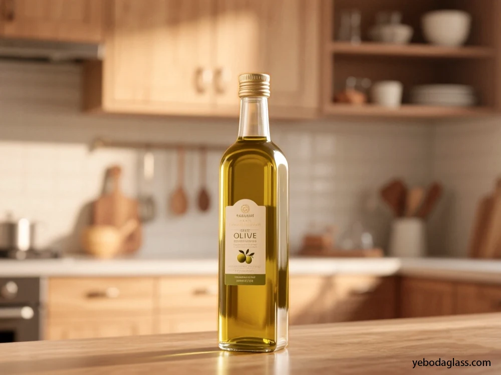 olive oil bottle color